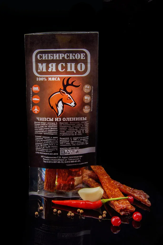 сыровяленое мясо (чипсы) в ассортименте в Новосибирске 5